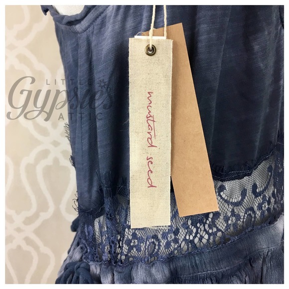 Mustard Seed Mineral Wash and Lace Maxi - Picture 7 of 10